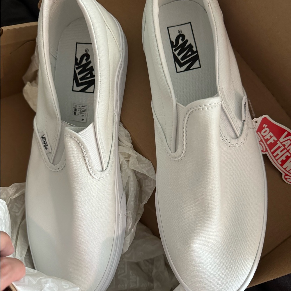 Classic white slip on vans